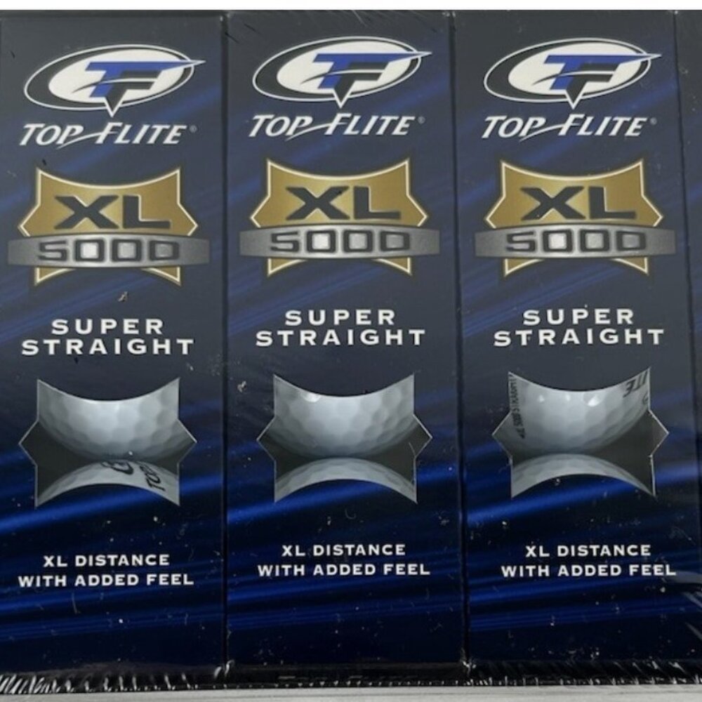 SEALED Top Flite XL 5000 Super Straight Golf Balls 15 Balls New - Picture 3 of 3